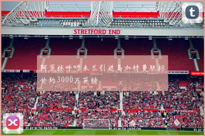 阿莫林呼吁米兰引进乌加特曼联标价约3000万英镑